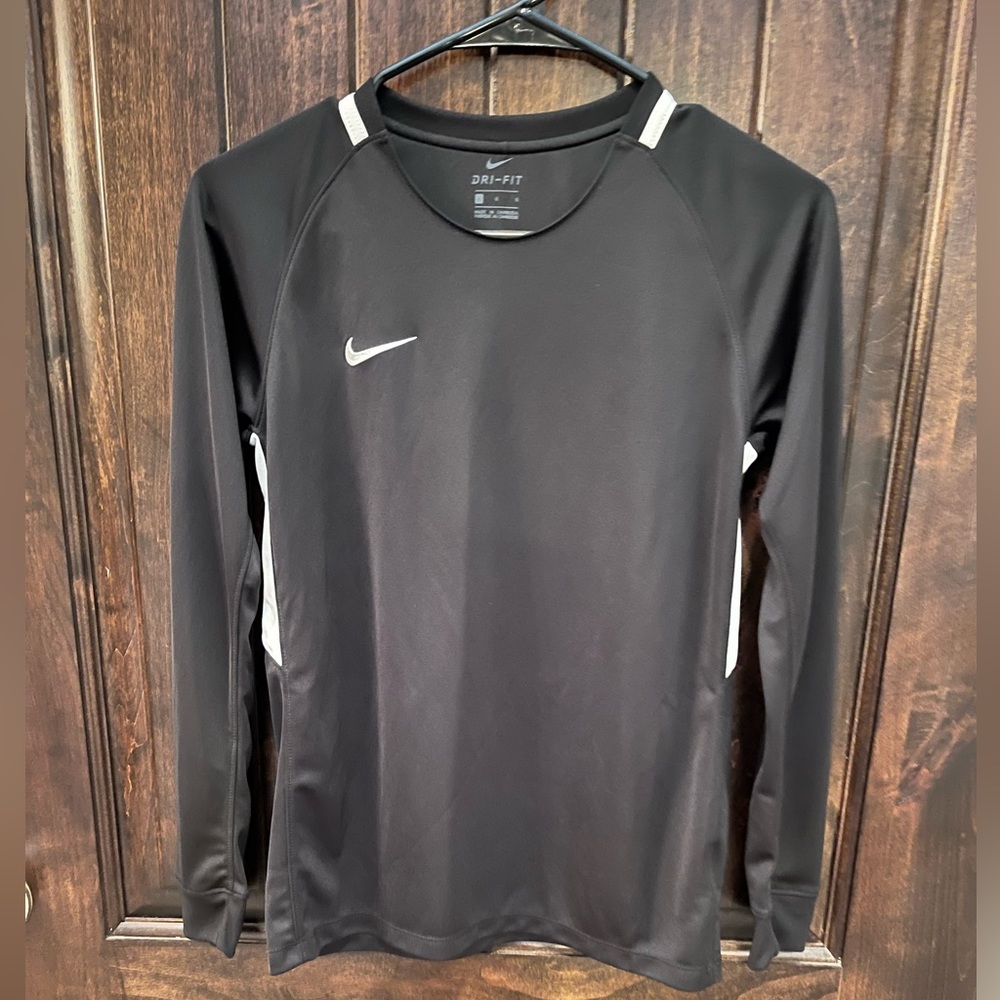 Boys Black Nike Long Sleeve Shirt
